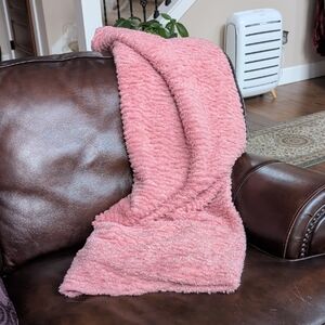 Soft Pink Throw Blanket